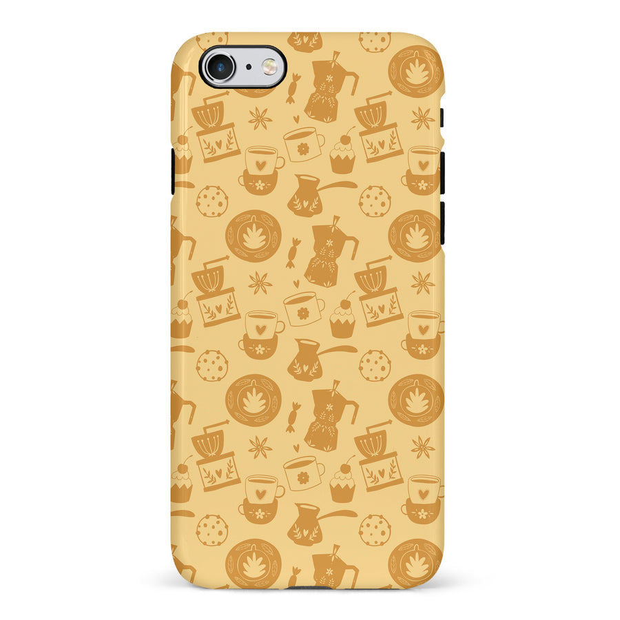 iPhone 6S Plus Coffee Stuff Phone Case in Yellow