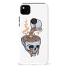 Google Pixel 4A Coffee Goes Straight to Your Head Phone Case in White