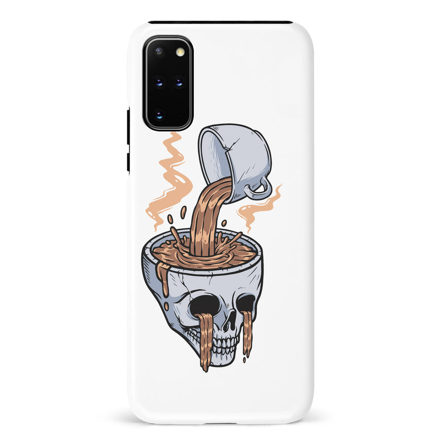 Samsung Galaxy S20 Plus Coffee Goes Straight to Your Head Phone Case in White