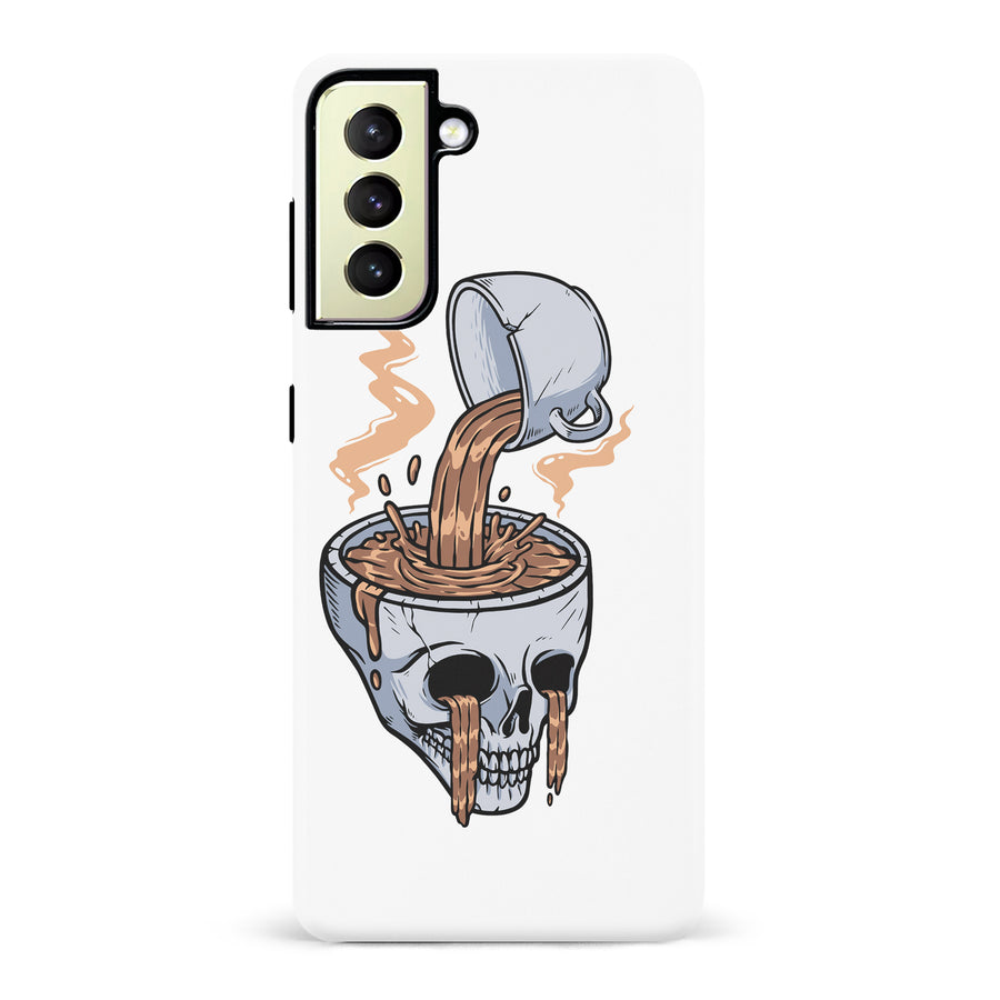 Samsung Galaxy S22 Ultra Coffee Goes Straight to Your Head Phone Case in White