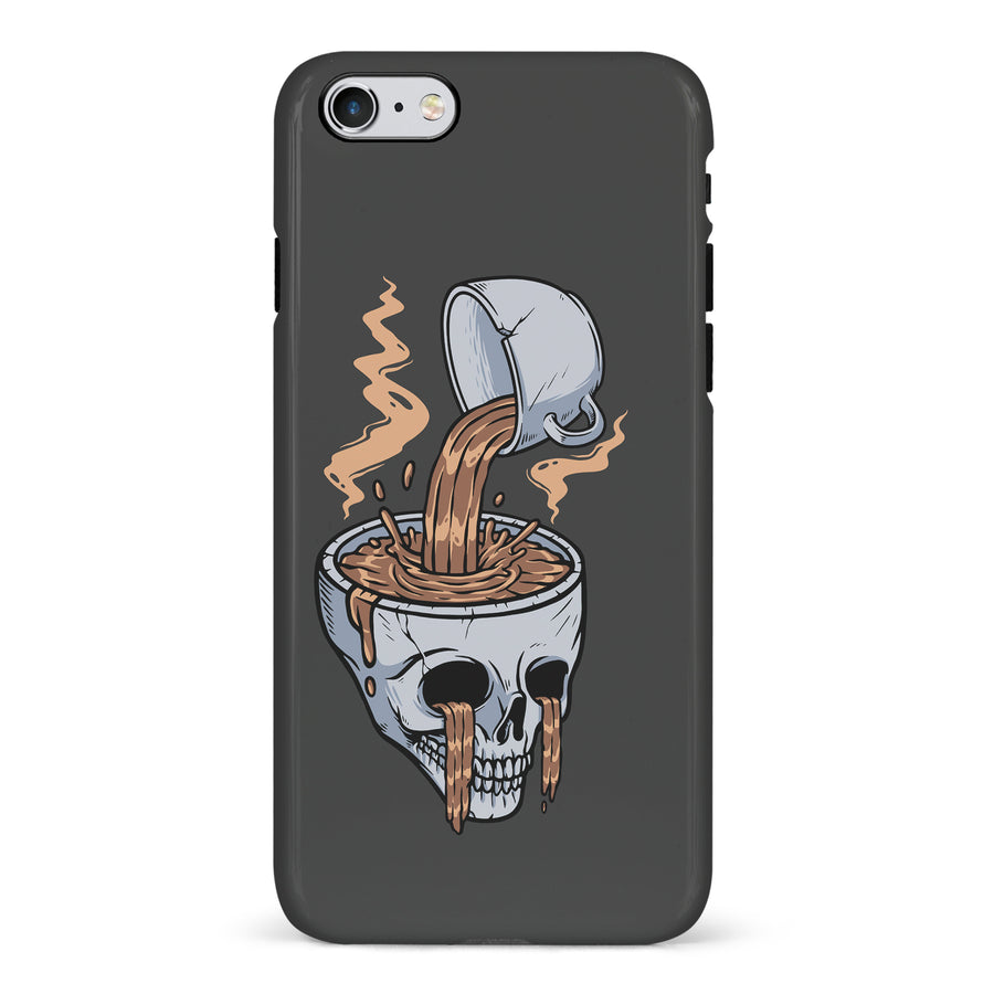 iPhone 6 Coffee Goes Straight to Your Head Phone Case in Black