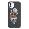 iPhone 12 Mini Coffee Goes Straight to Your Head Phone Case in Black