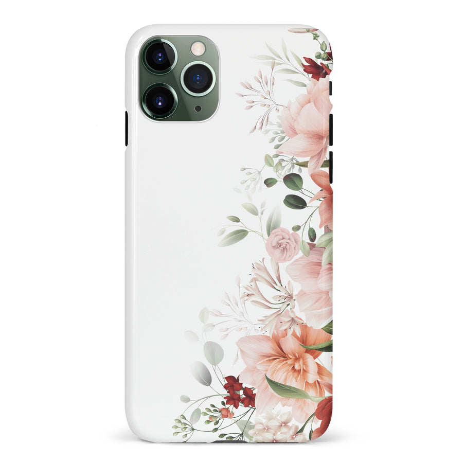 iPhone 11 Pro half bloom phone case in white