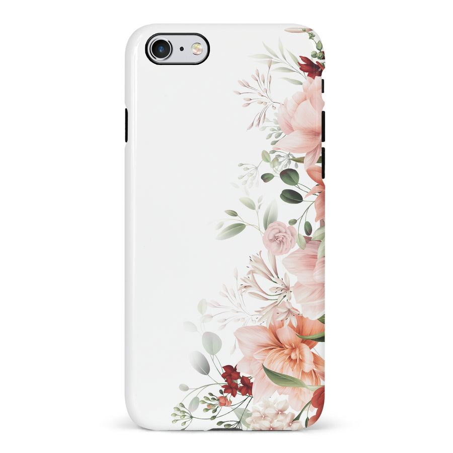 iPhone 6 half bloom phone case in white