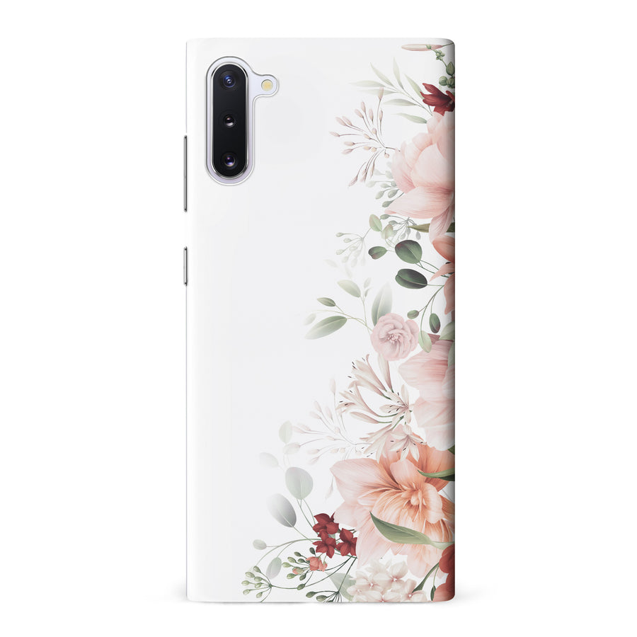 Samsung Galaxy Note 10 half bloom phone case in white