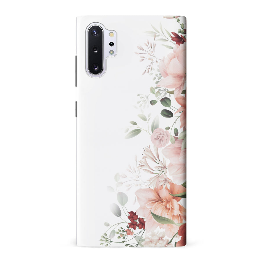 Samsung Galaxy Note 10 Plus half bloom phone case in white