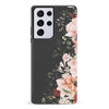 Samsung Galaxy S21 Ultra half bloom phone case in black