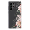 Samsung Galaxy S22 Ultra half bloom phone case in black