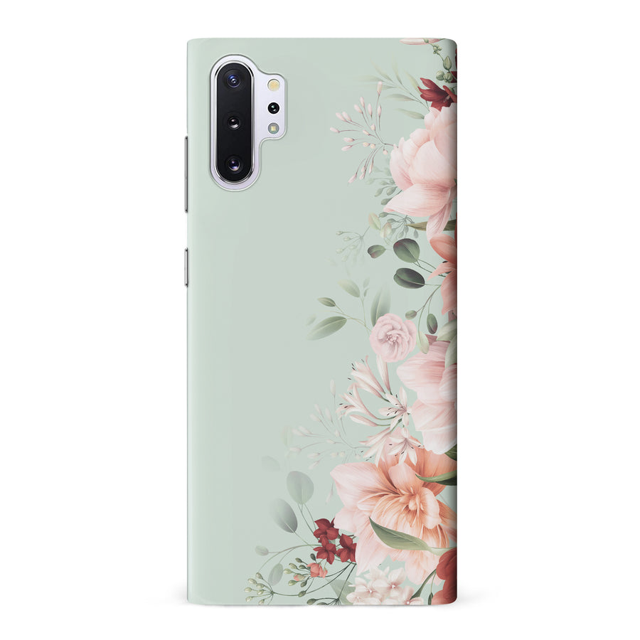 Samsung Galaxy Note 10 Plus half bloom phone case in green