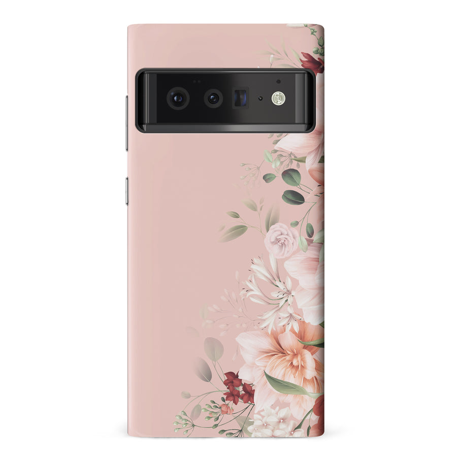 Google Pixel 6 Pro half bloom phone case in pink