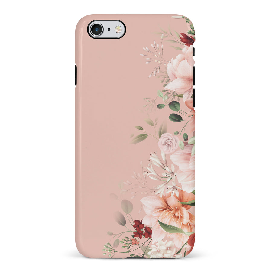 iPhone 6S Plus half bloom phone case in pink