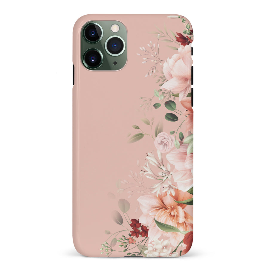 iPhone 11 Pro half bloom phone case in pink