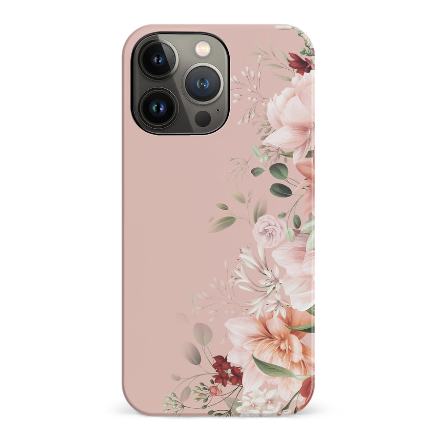 iPhone 14 Pro half bloom phone case in pink