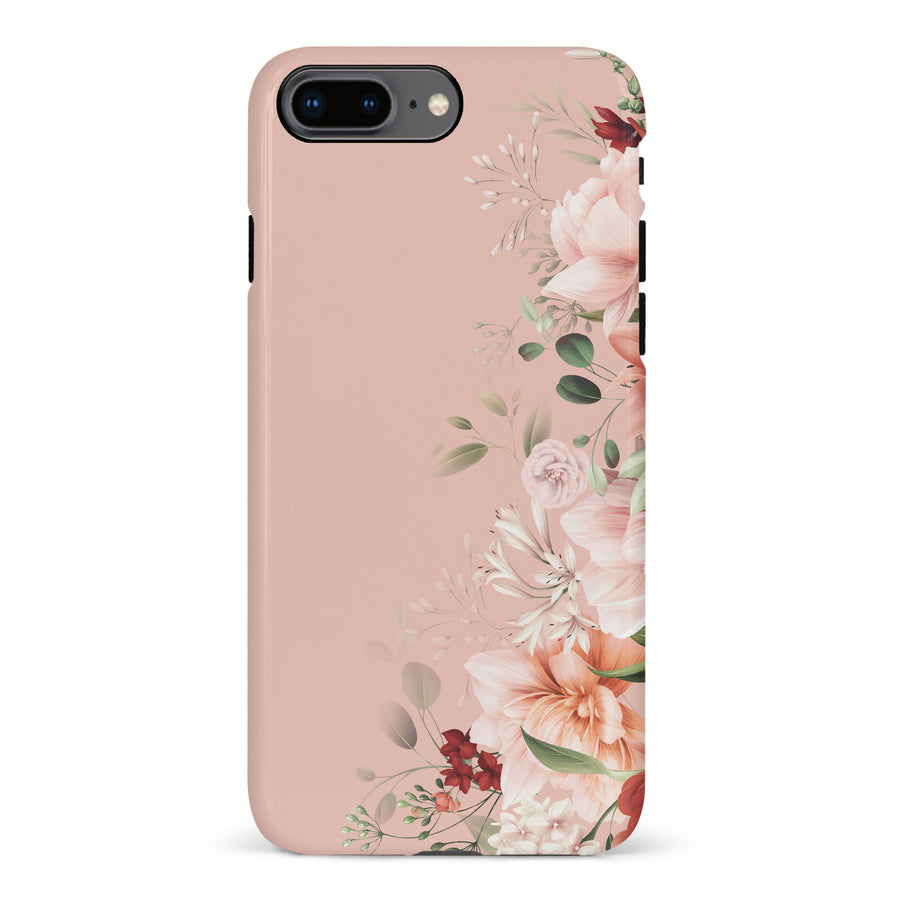 iPhone 7 Plus / 8 Plus half bloom phone case in pink