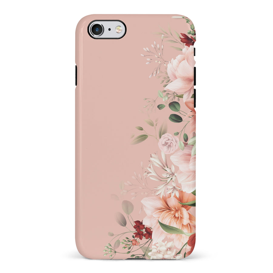 iPhone 6 half bloom phone case in pink