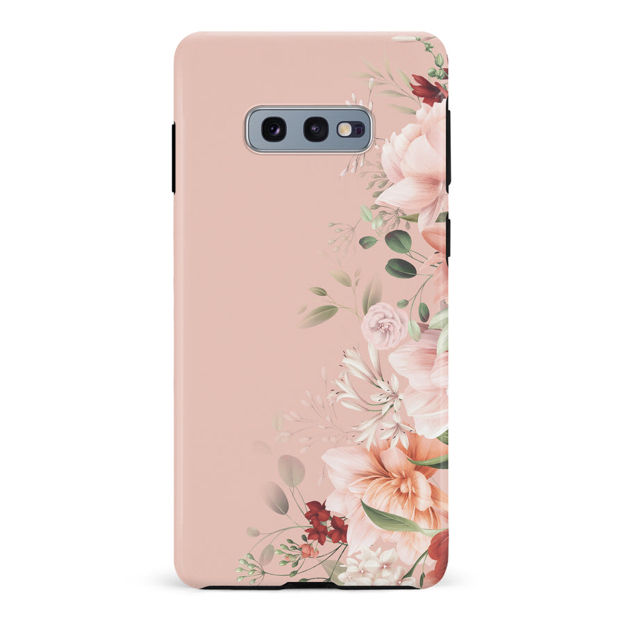 Samsung Galaxy S10e half bloom phone case in pink