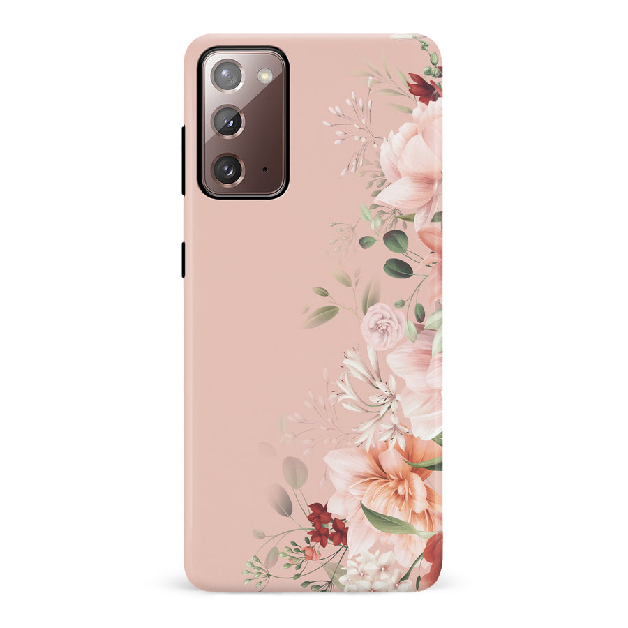 Samsung Galaxy Note 20 half bloom phone case in pink