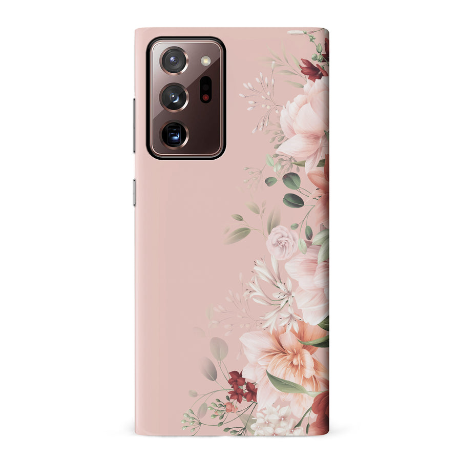 Samsung Galaxy Note 20 Ultra half bloom phone case in pink