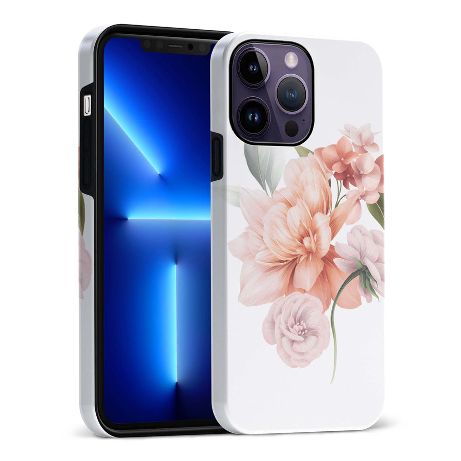 iPhone 14 Pro Max full bloom phone case in white