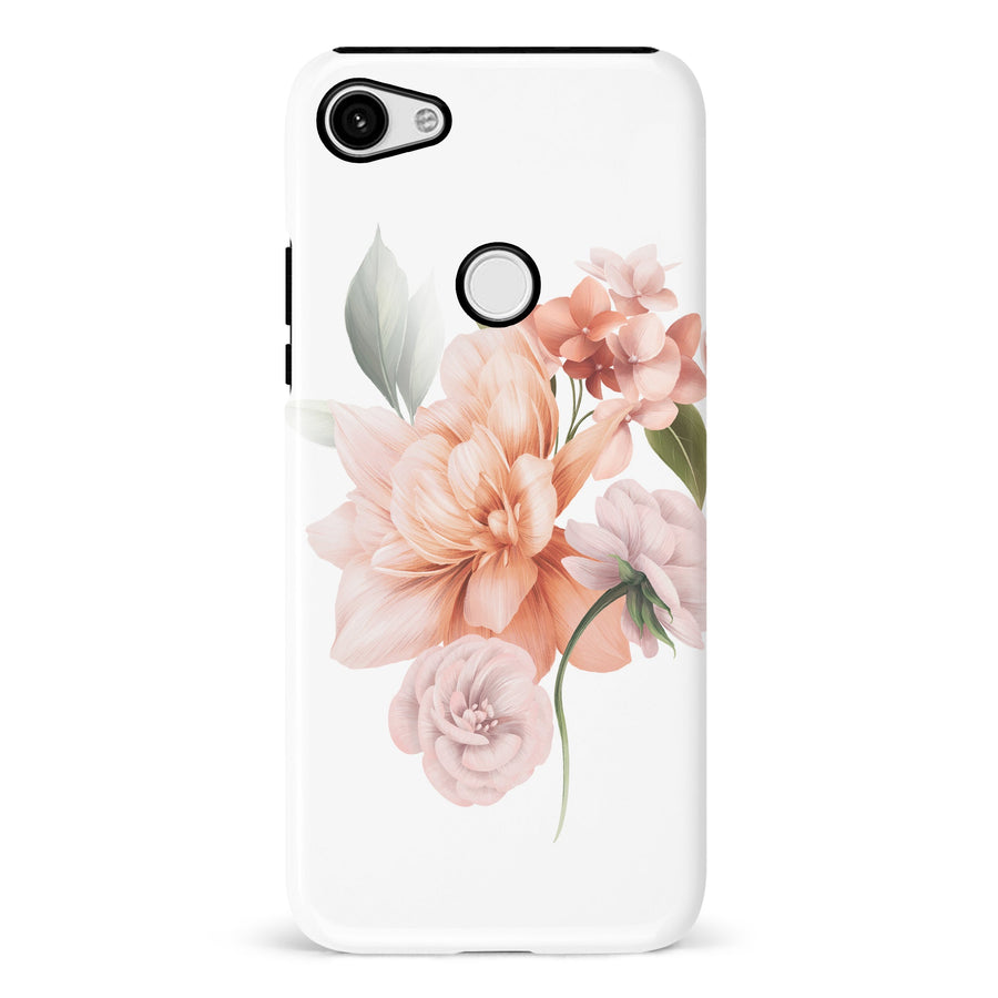 Google Pixel 3 XL full bloom phone case in white