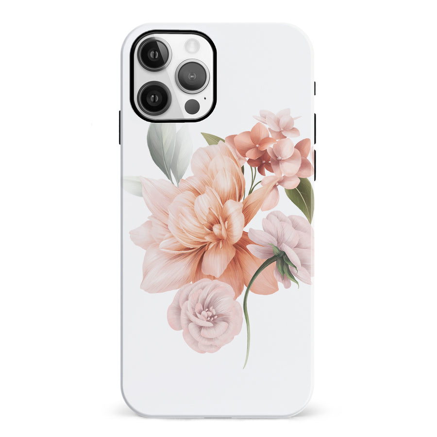 iPhone 12 full bloom phone case in white