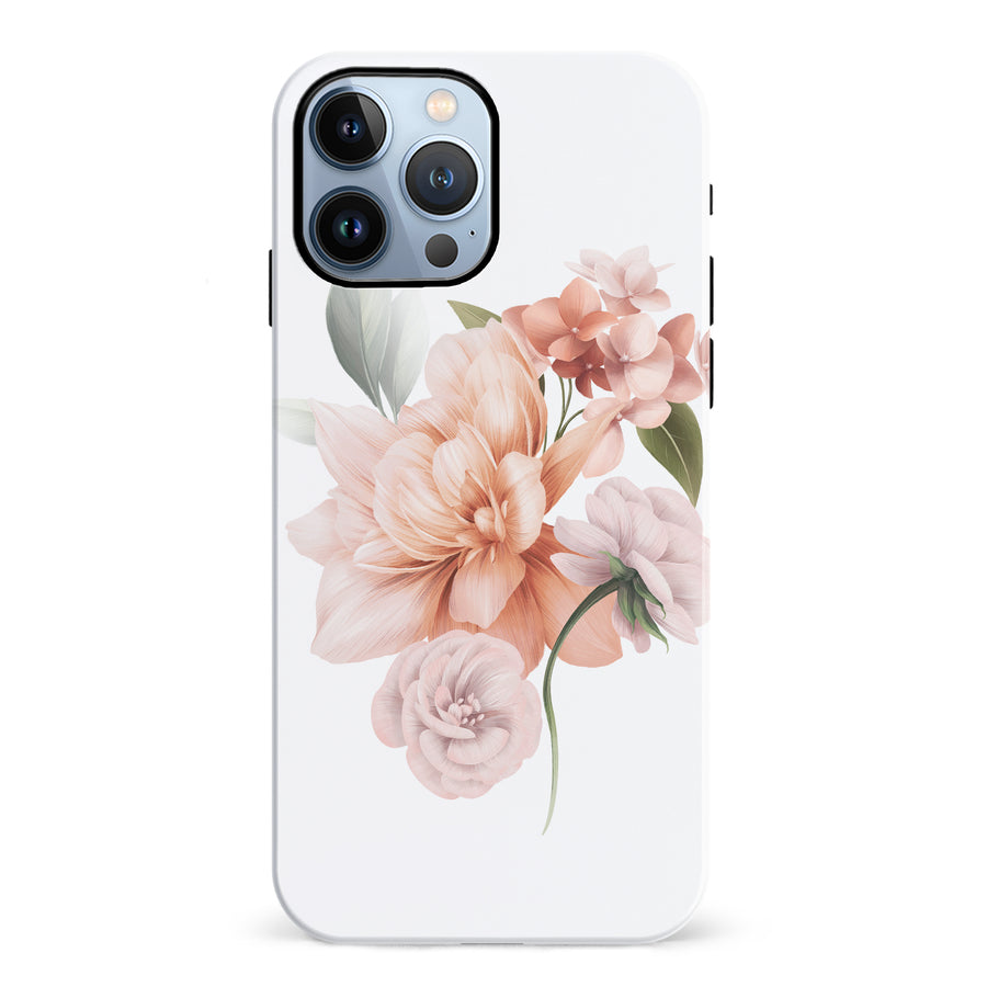 iPhone 12 Pro full bloom phone case in white