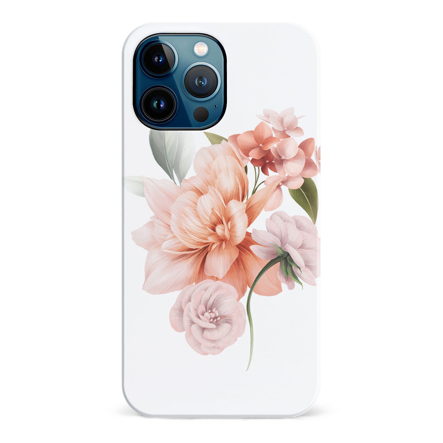 iPhone 12 Pro Max full bloom phone case in white