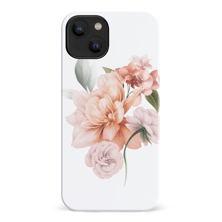 iPhone 14 full bloom phone case in white