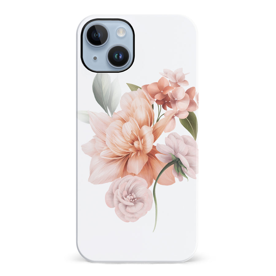 iPhone 14 Plus full bloom phone case in white