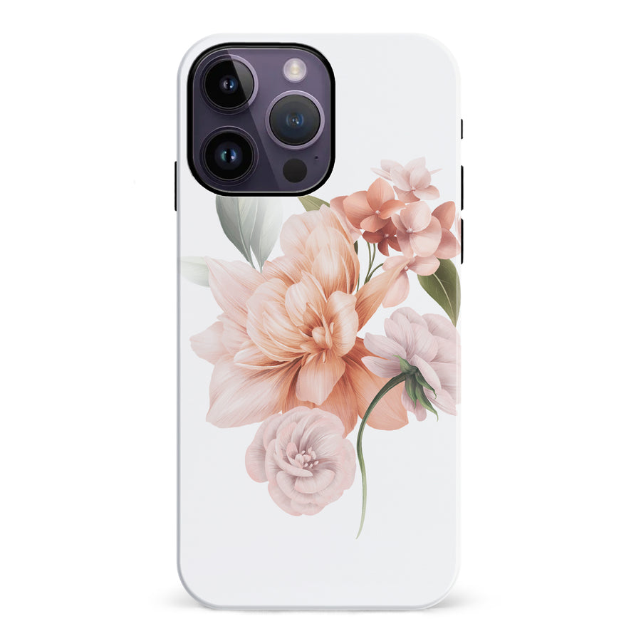 iPhone 14 Pro Max full bloom phone case in white