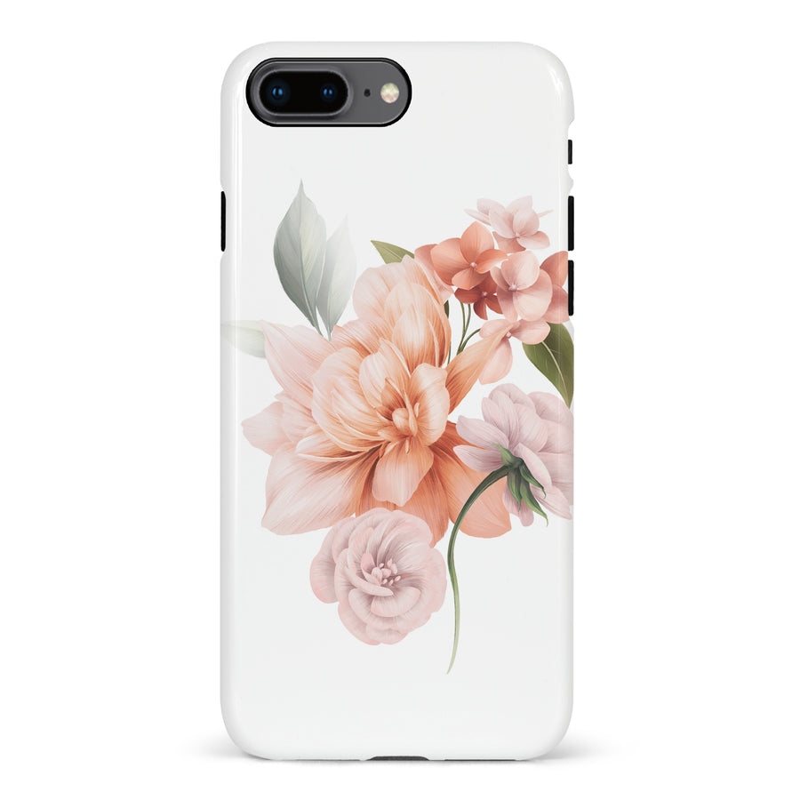 iPhone 7 Plus / 8 Plus full bloom phone case in white
