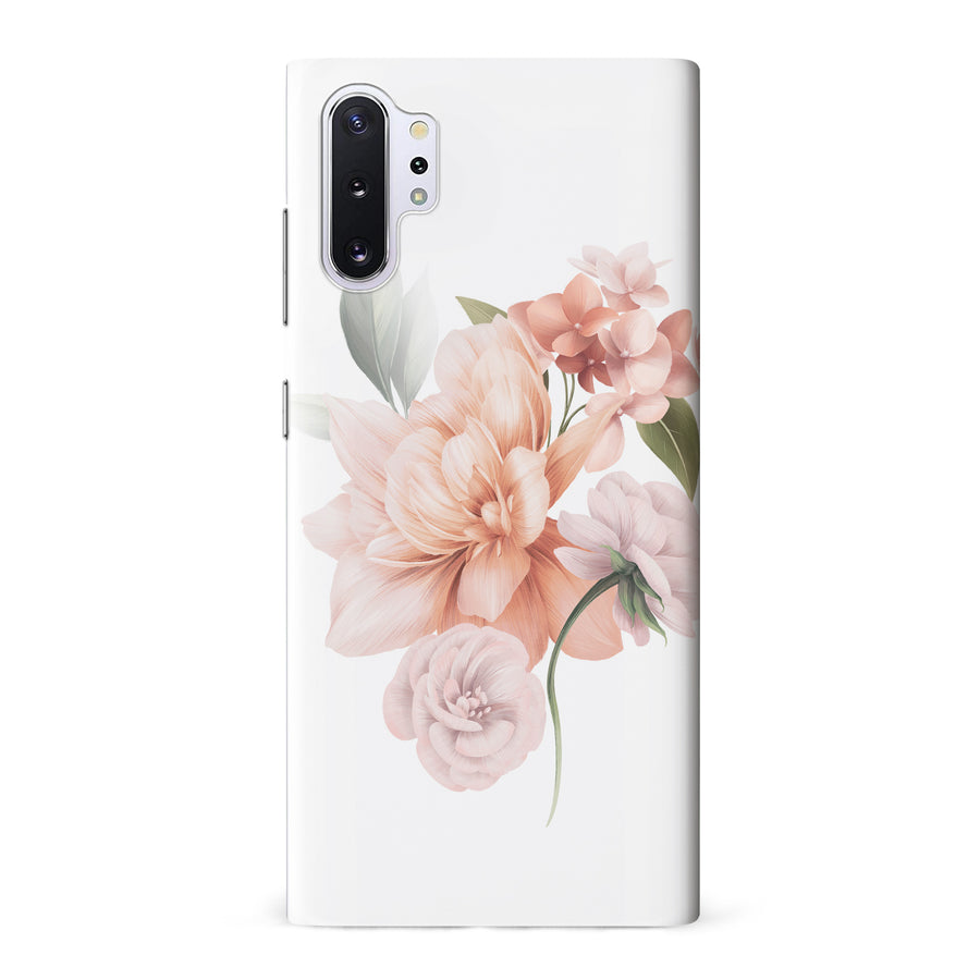 Samsung Galaxy Note 10 Plus full bloom phone case in white