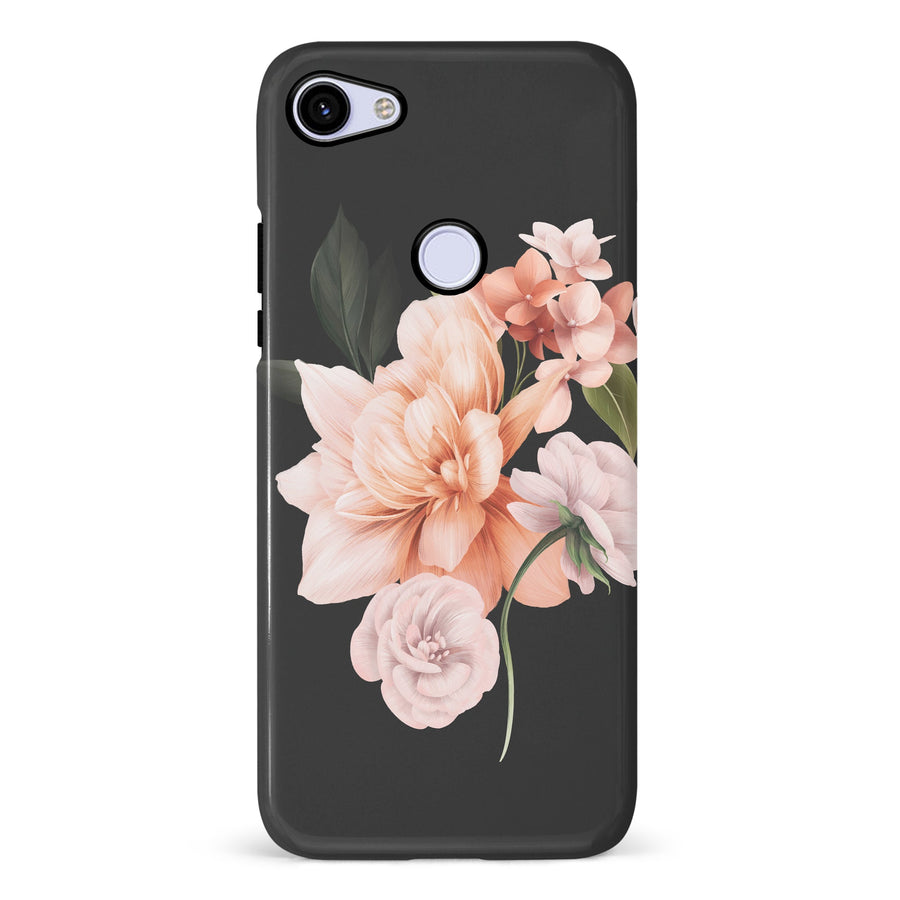 Google Pixel 3A full bloom phone case in black
