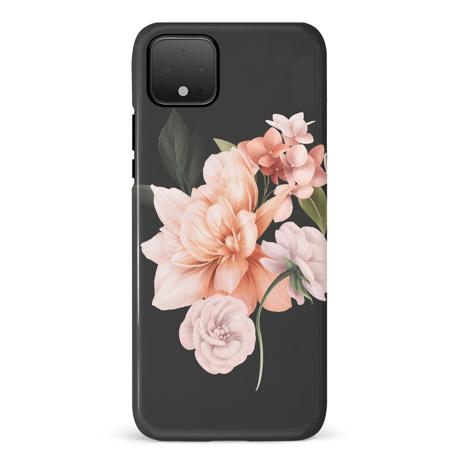 Google Pixel 4 full bloom phone case in black