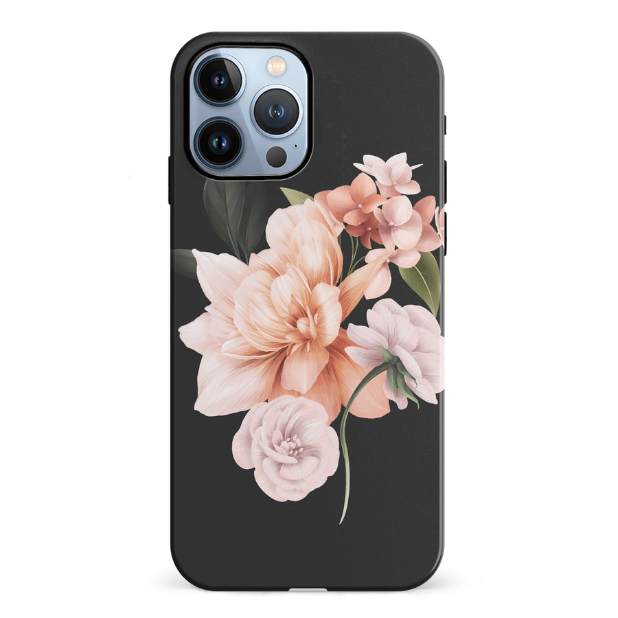 iPhone 12 Pro full bloom phone case in black