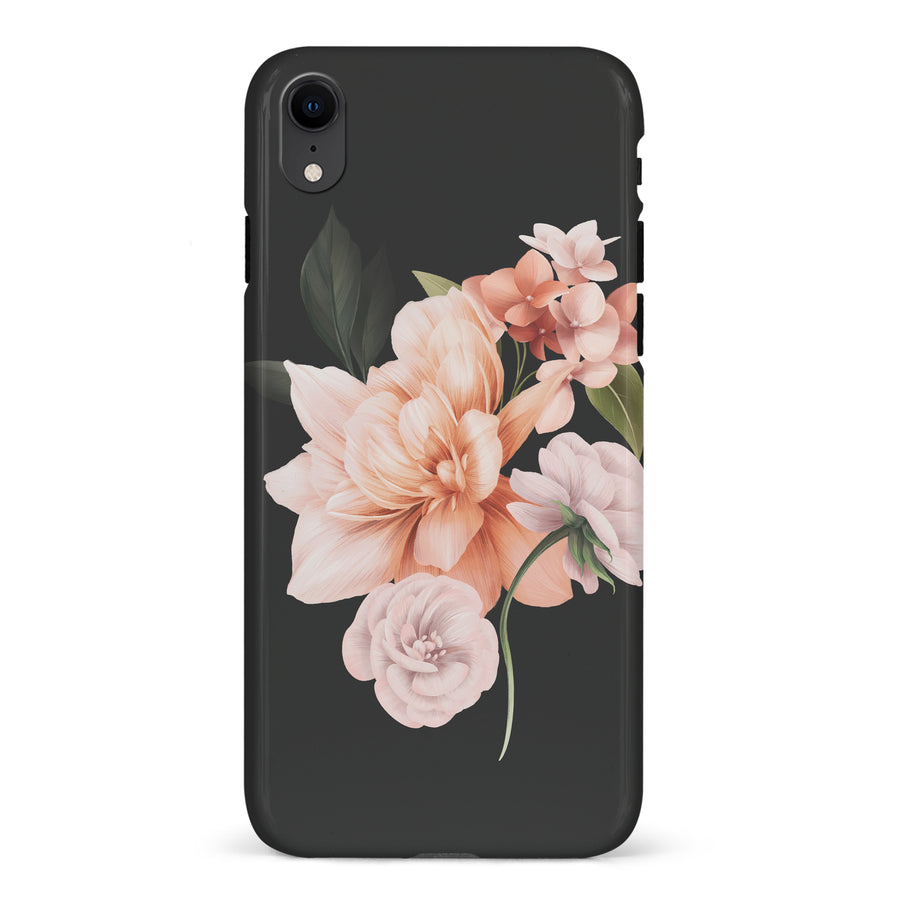 iPhone XR full bloom phone case in black