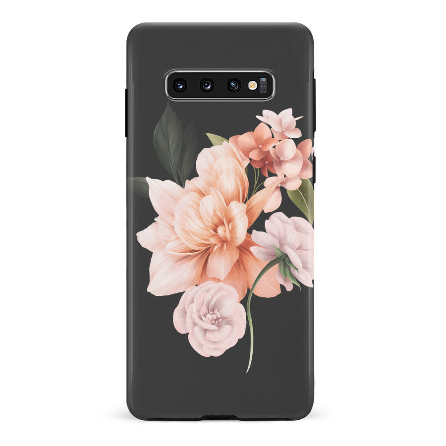 Samsung Galaxy S10 full bloom phone case in black