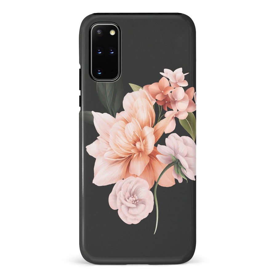 Samsung Galaxy S20 Plus full bloom phone case in black