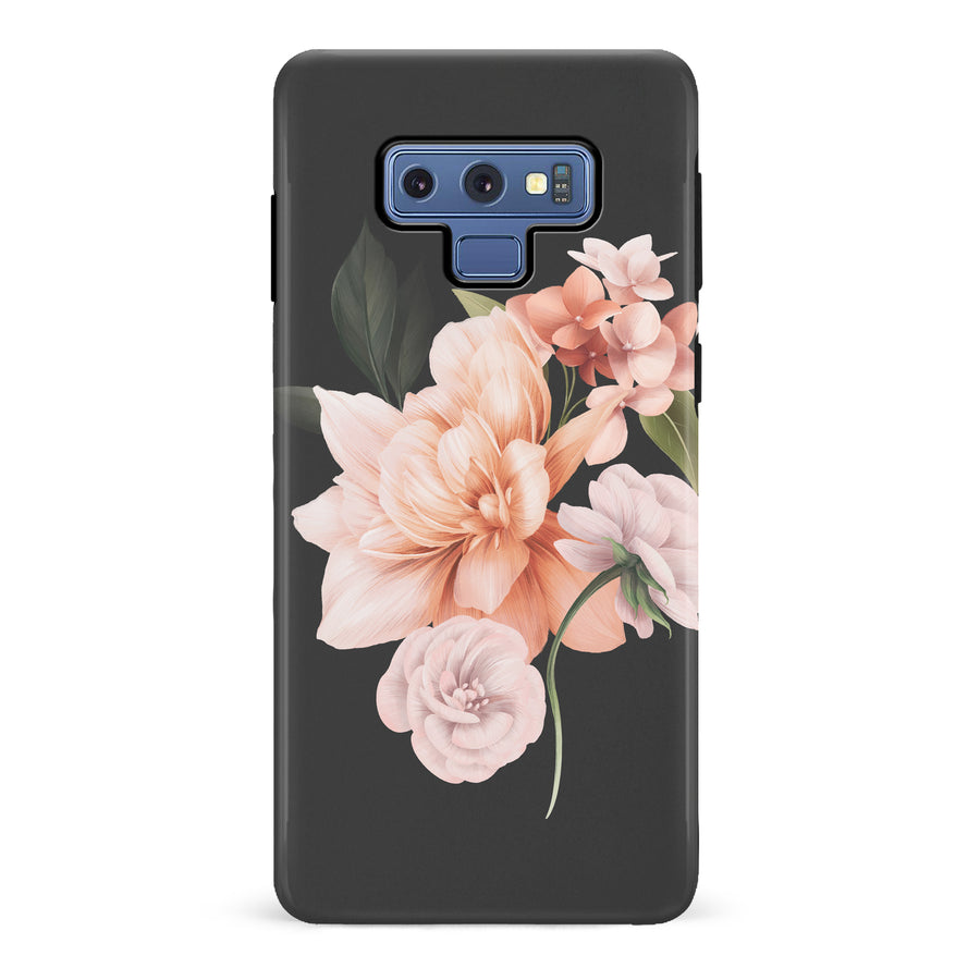Samsung Galaxy Note 9 full bloom phone case in black