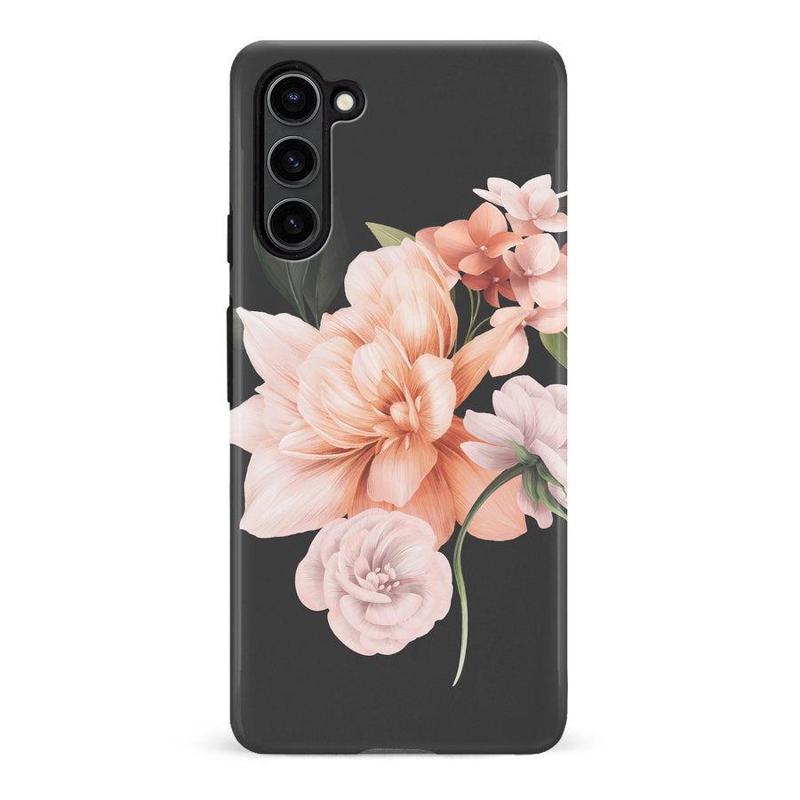 Samsung Galaxy S22 Ultra Full Bloom Floral Phone Case - Black