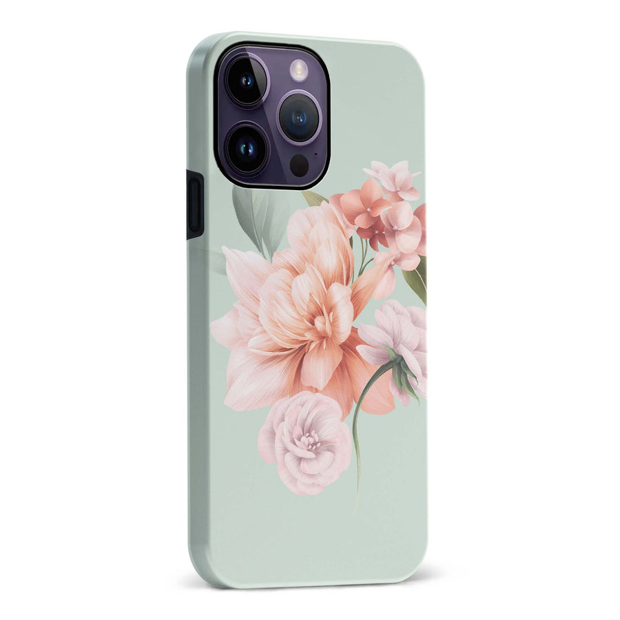 iPhone 14 Pro Max full bloom phone case in green