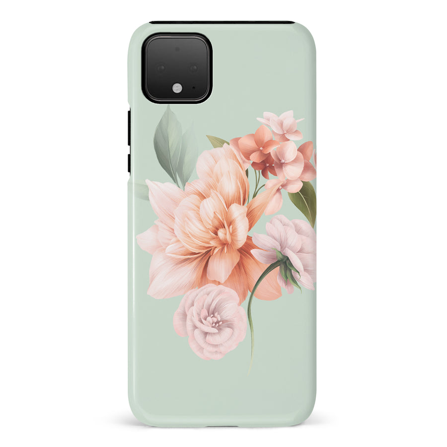 Google Pixel 4 XL full bloom phone case in green