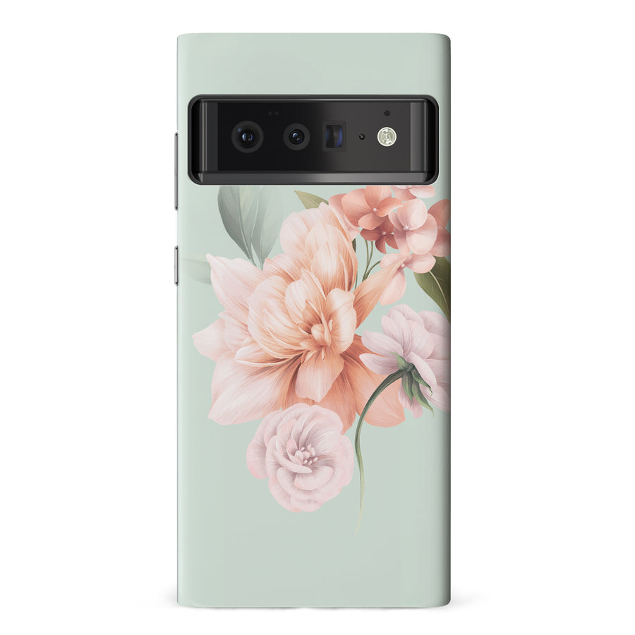 Google Pixel 6 Pro full bloom phone case in green