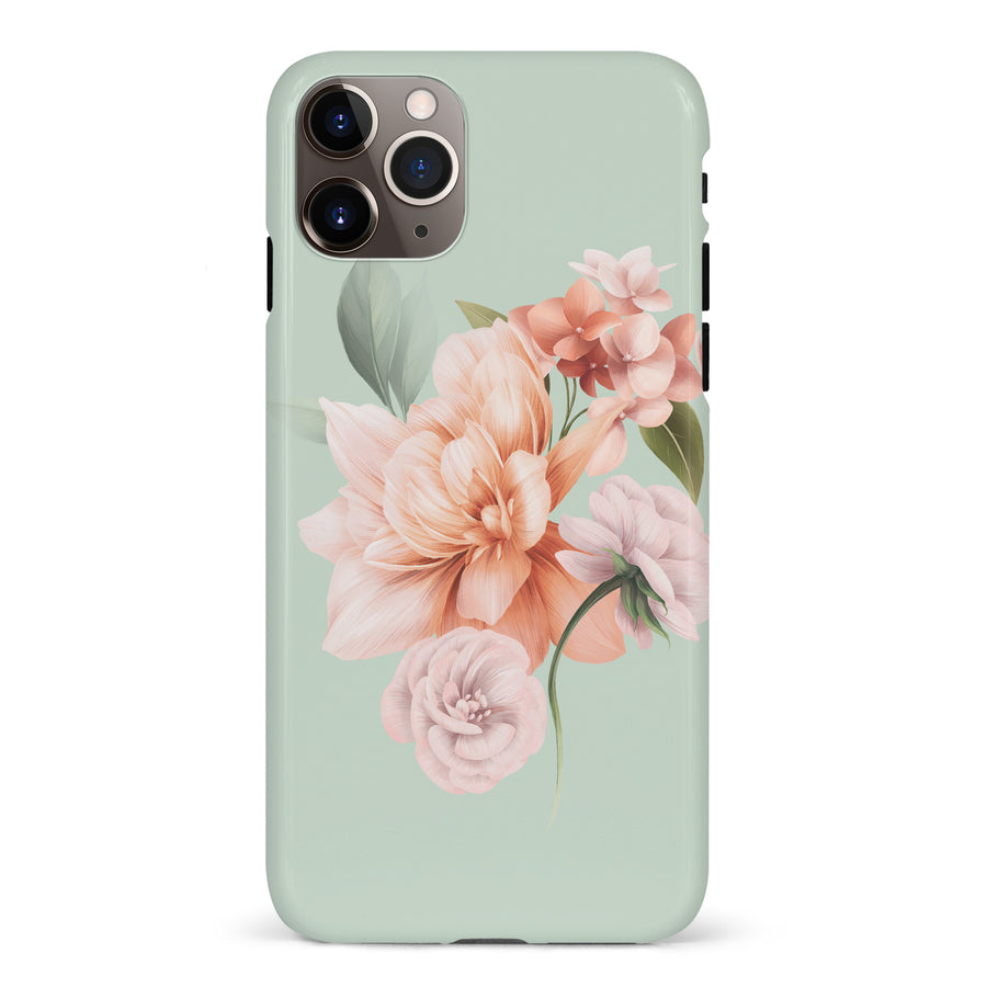 iPhone 11 Pro Max full bloom phone case in green