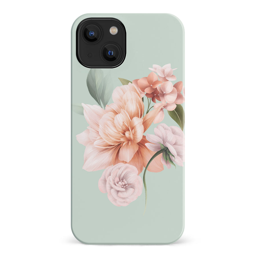 iPhone 14 full bloom phone case in green