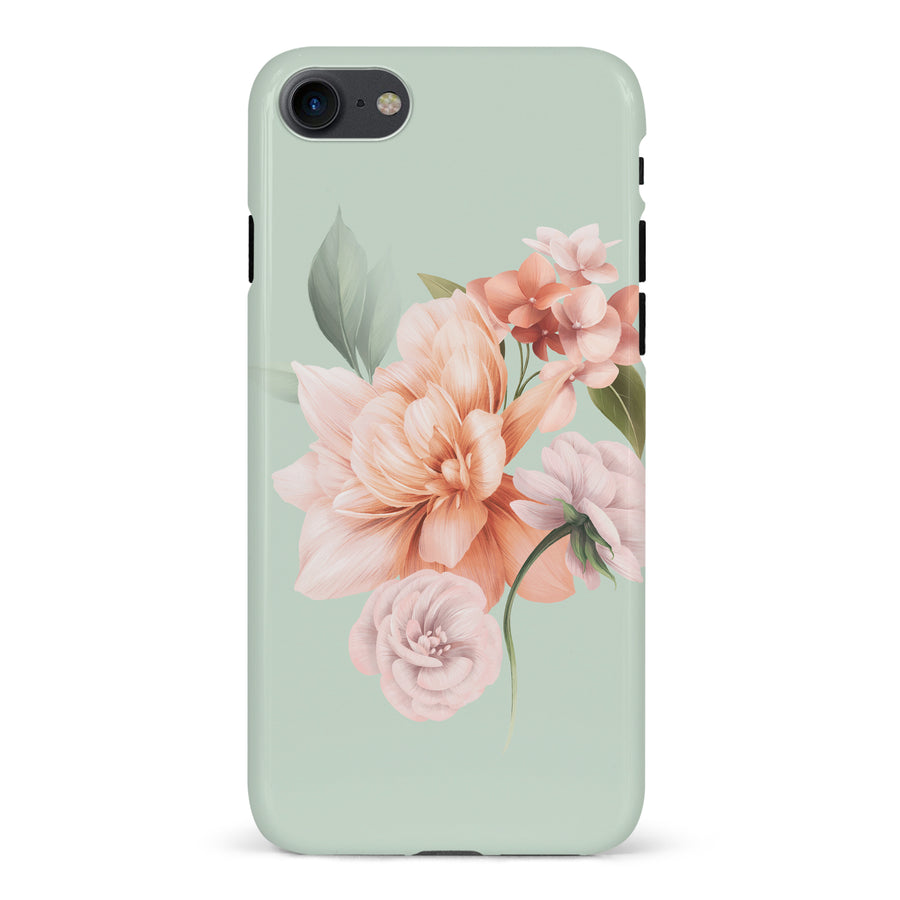 iPhone 7/8/SE full bloom phone case in green