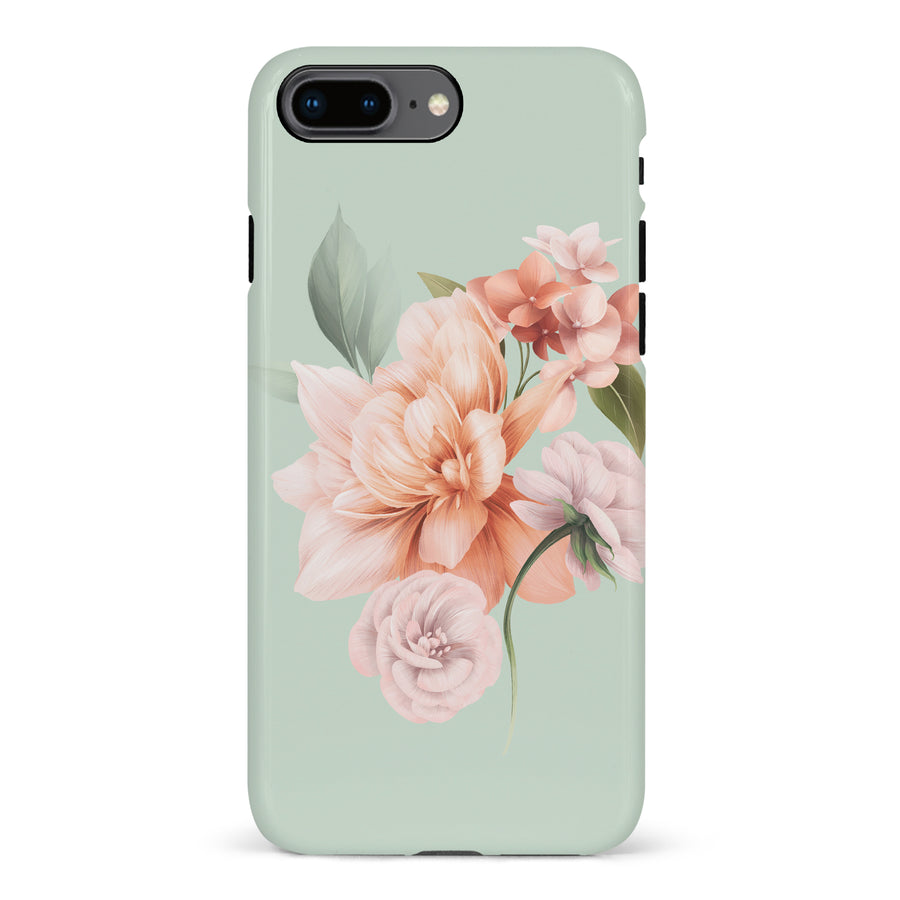 iPhone 7 Plus / 8 Plus full bloom phone case in green