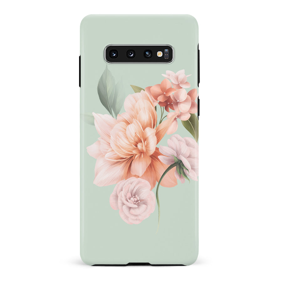 Samsung Galaxy S10 full bloom phone case in green