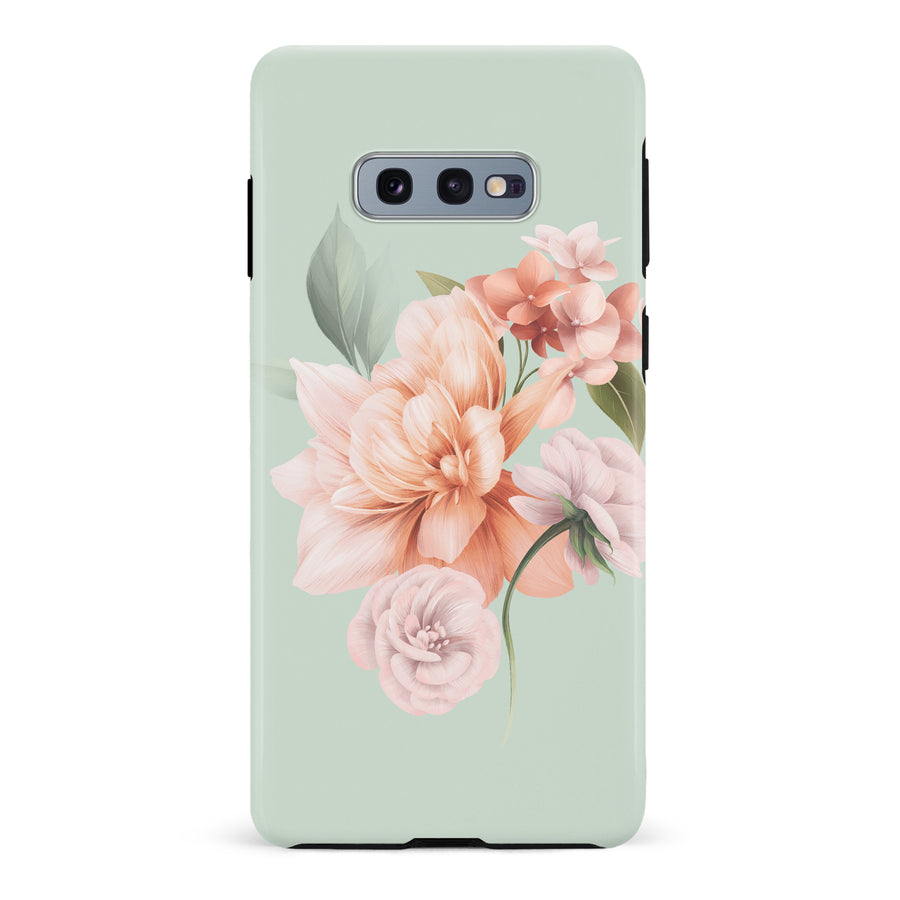 Samsung Galaxy S10e full bloom phone case in green