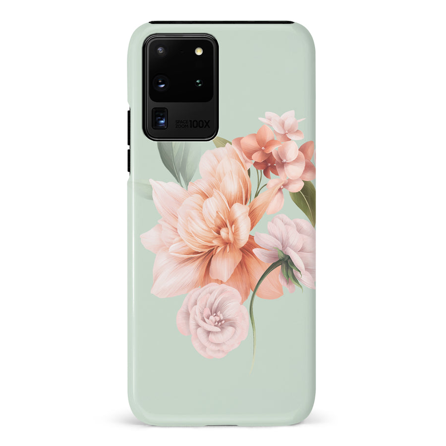 Samsung Galaxy S20 FE full bloom phone case in green